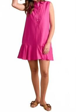 NEW DOUBLE A tilly mini dress in fuchsia